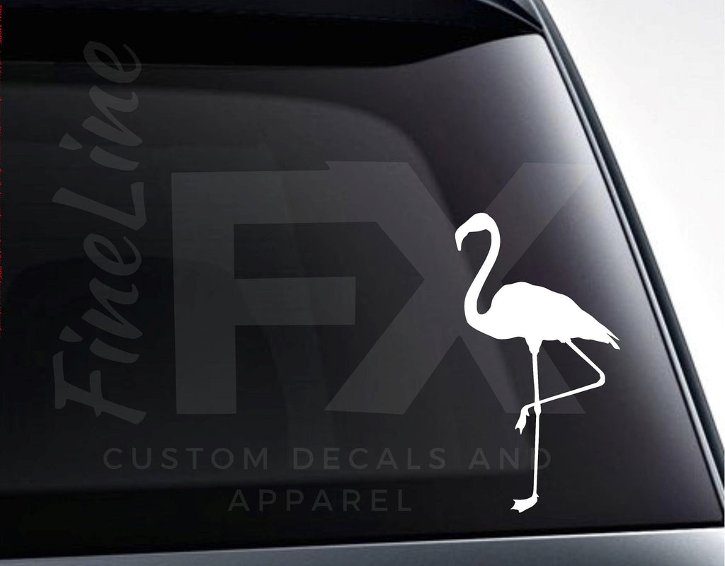 Flamingo Tropical Bird Vinyl Decal Sticker - FineLineFX