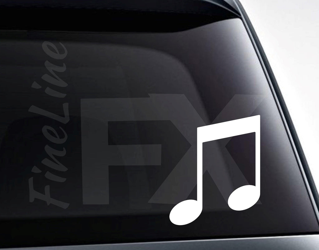 Music Eighth Note Vinyl Decal Sticker / Decal For Cars, Laptops, Tumblers And More