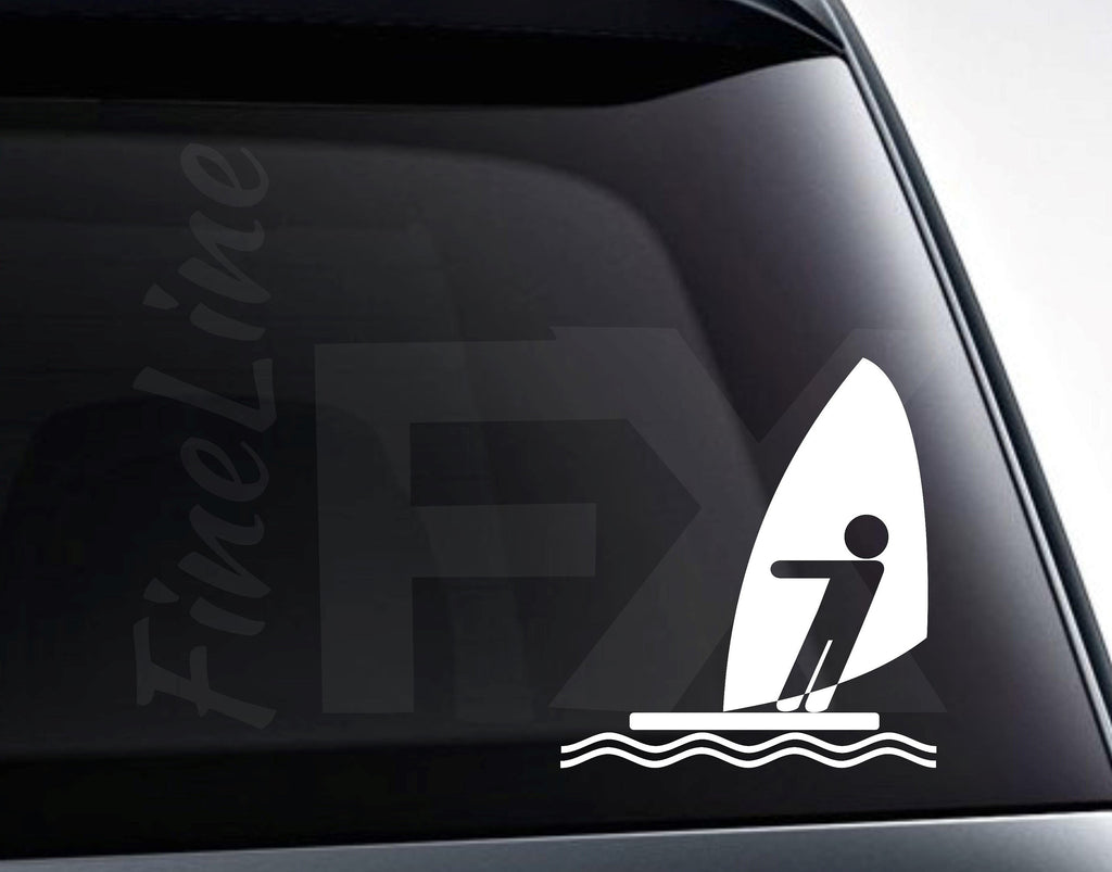 Windsurfing Surfer Vinyl Decal Sticker / Decal For Cars, Laptops, Tumblers And More