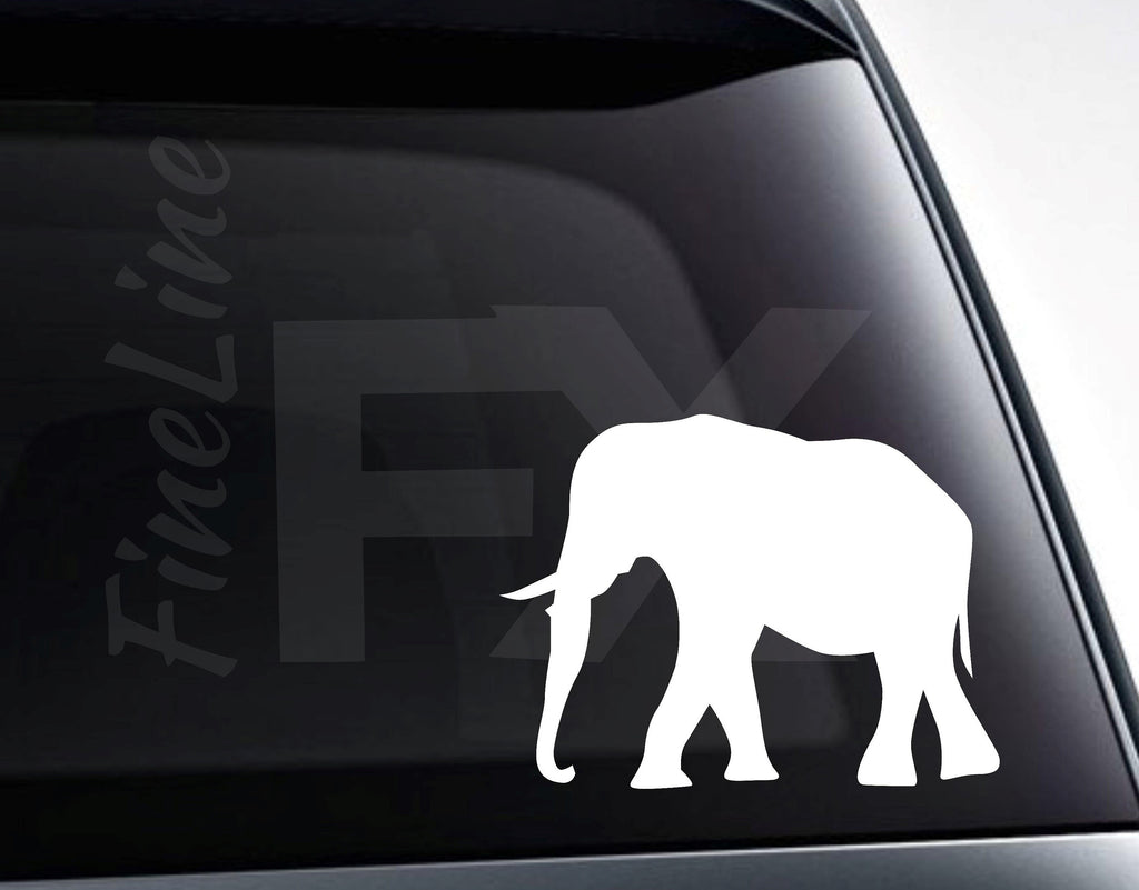Elephant Silhouette African Safari Vinyl Decal Sticker / Decal For Cars, Laptops, Tumblers And More