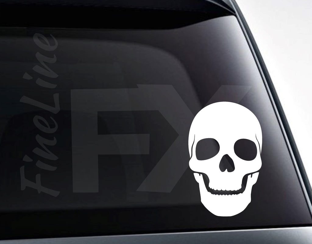 Skull Face Smiling Skull Vinyl Decal Sticker / Decal For Cars, Laptops, Tumblers And More
