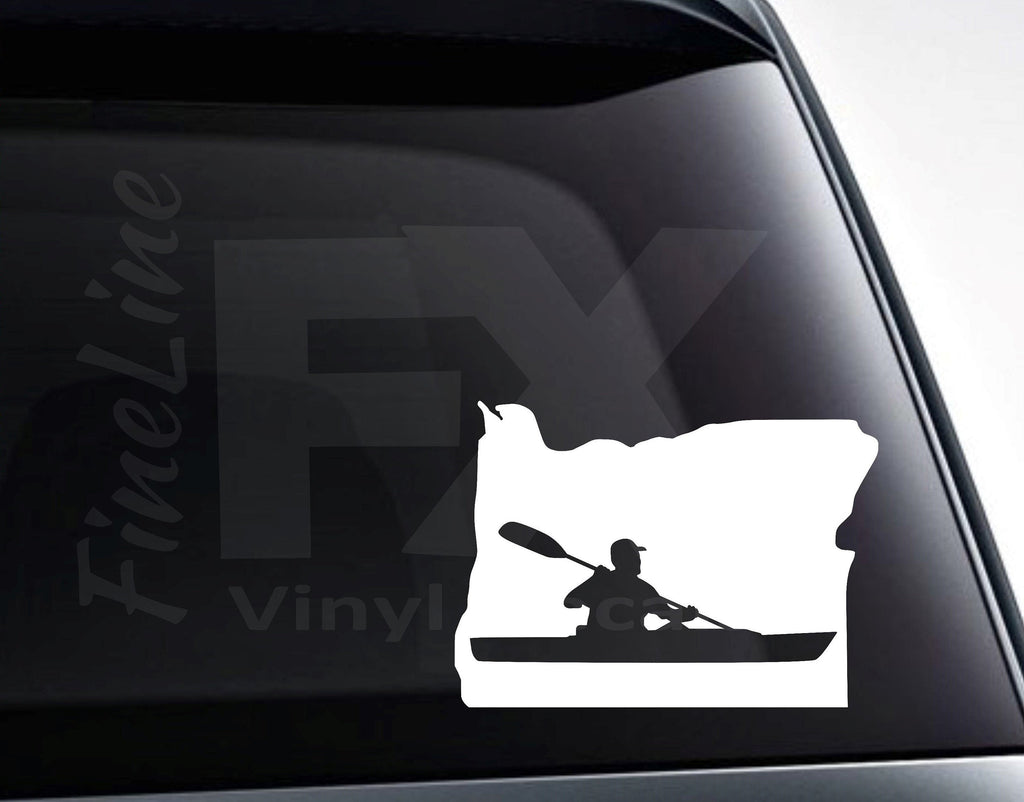 Oregon Kayaking Vinyl Decal Sticker / Decal For Cars, Laptops, Tumblers And More