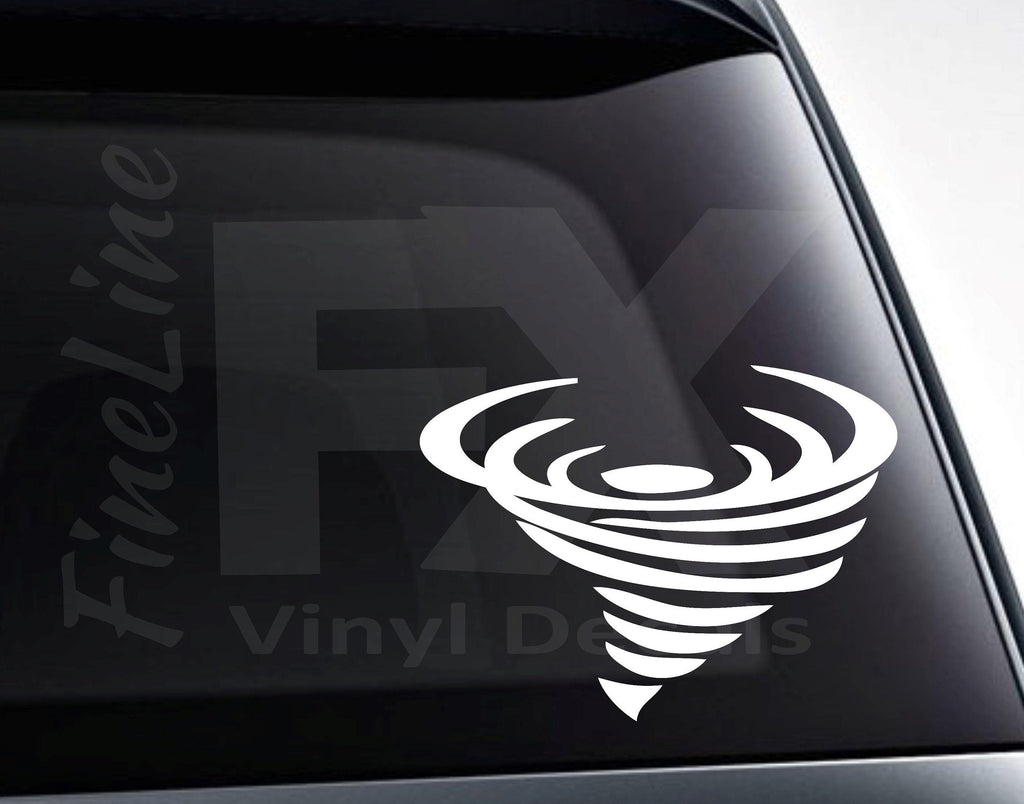 Tornado Cyclone Twister Vinyl Decal Sticker / Decal For Cars, Laptops, Tumblers And More
