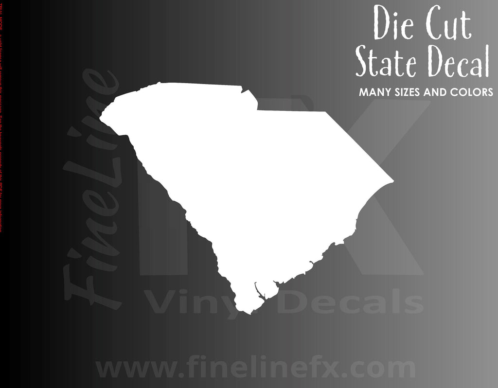 South Carolina State Shape Vinyl Decal Sticker