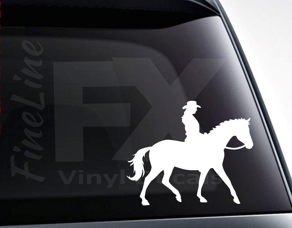 Horseback Riding Girl Vinyl Decal Sticker / Decal For Cars, Laptops, Tumblers And More
