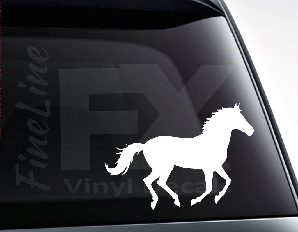 Galloping Horse Silhouette Vinyl Decal Sticker / Car Decal, Car Sticker, Horse Decal, Horse Sticker