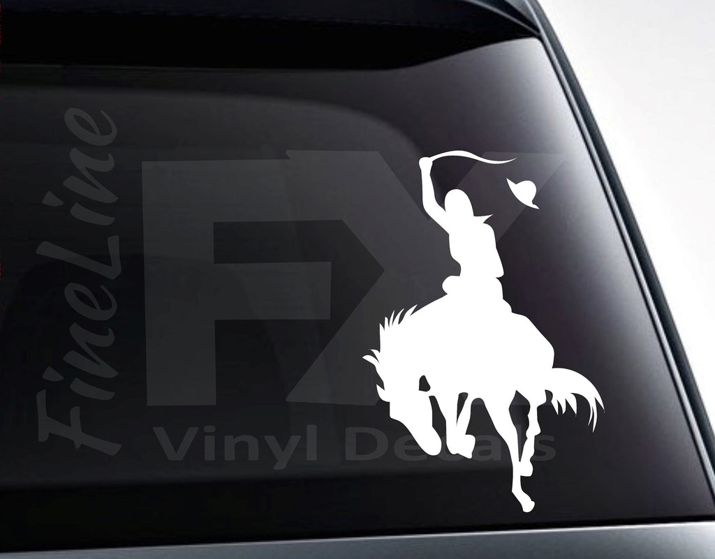 Rodeo Bronco Rider Vinyl Decal Sticker / Decal For Cars, Laptops, Tumblers And More