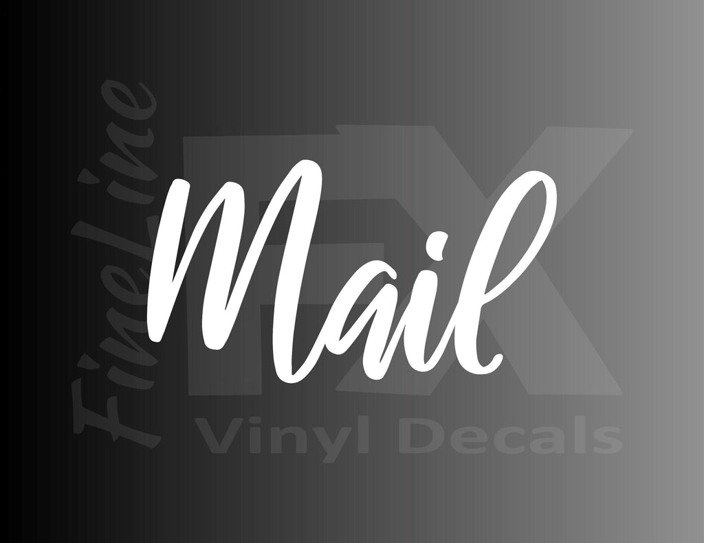 Mail Word Vinyl Decal Sticker / Mail Bin, Mail Organizer Label Die Cut Decal