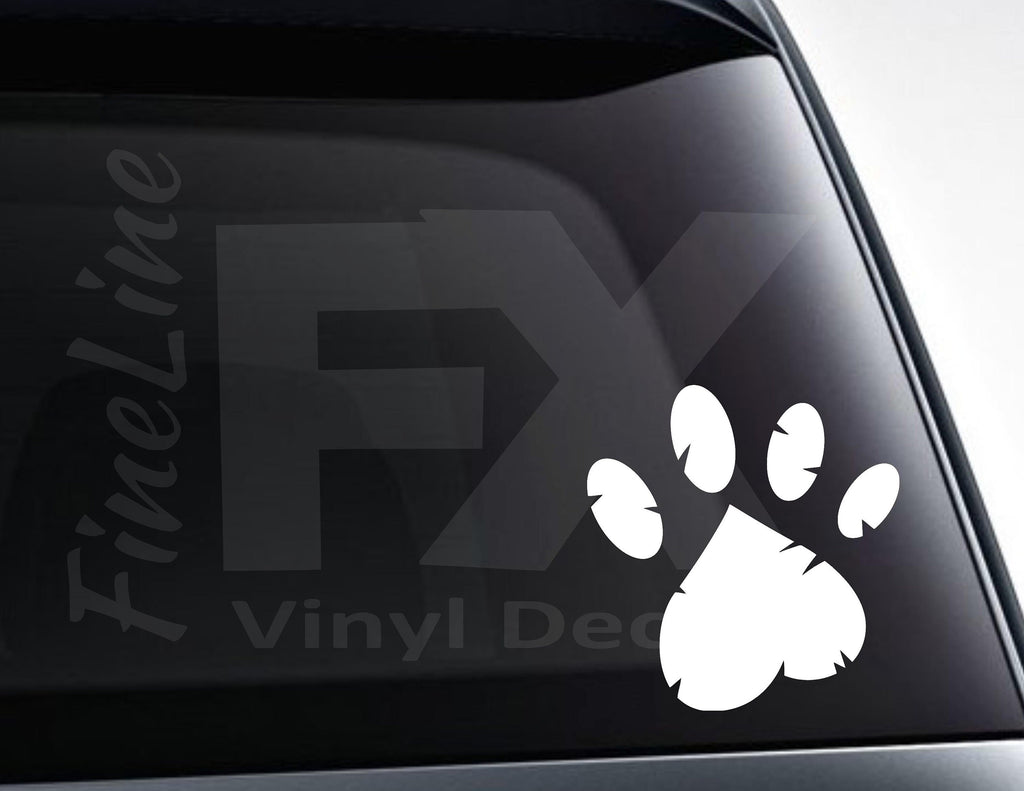 Animal Paw Print Dog Cat Paw Vinyl Decal Sticker 