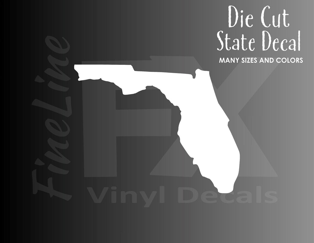 Florida State Shape Vinyl Decal Sticker