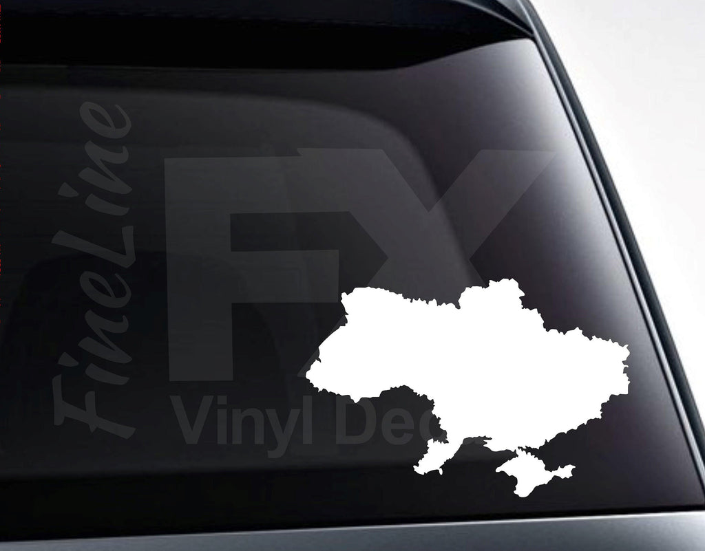 Ukraine Map Vinyl Decal Sticker 