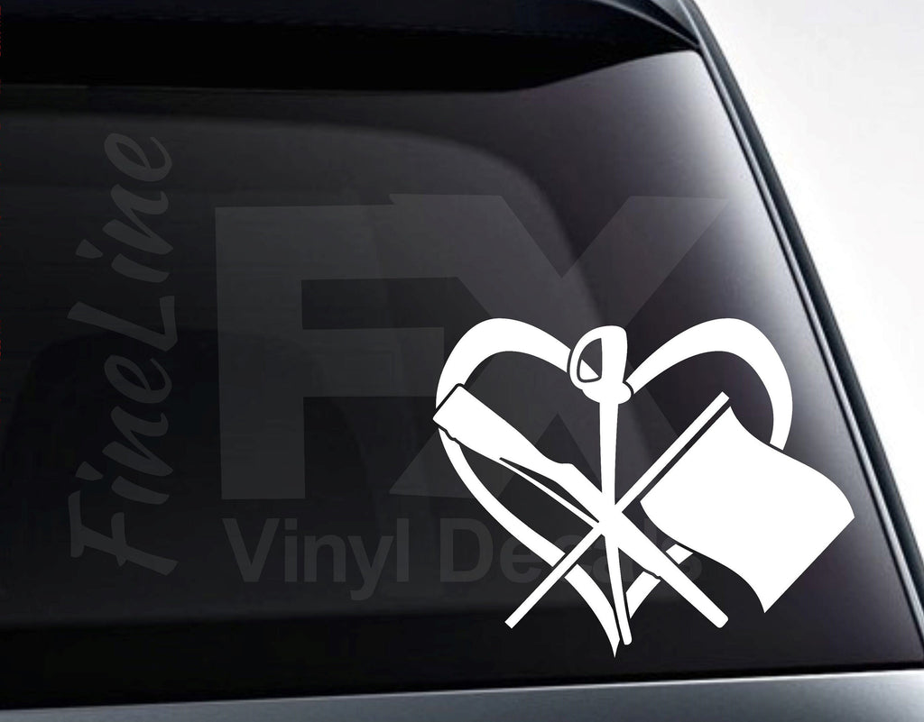 Color Guard Heart Vinyl Decal Sticker | Decal For Cars, Laptops, Tumblers And More