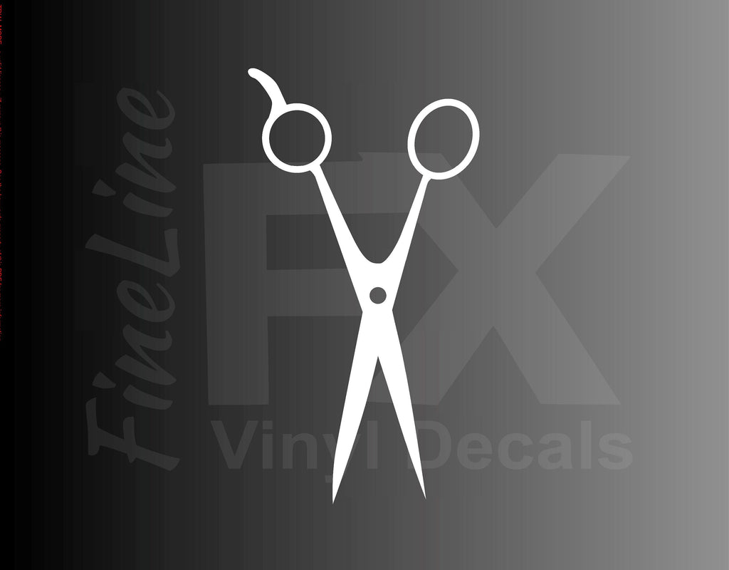 Scissors Hairstylist Barber Vinyl Decal Sticker