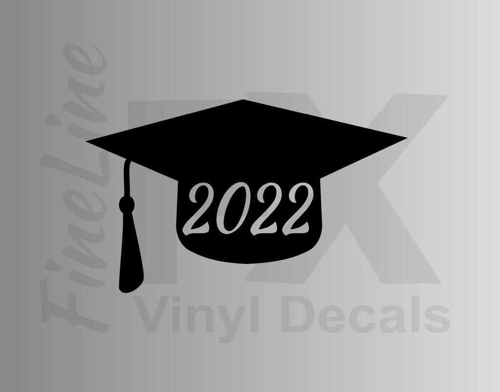 2022 Graduation Cap Vinyl Decal Sticker 