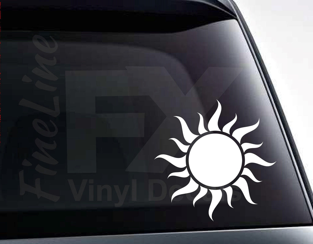 Sun Decal, Sunshine Vinyl Decal Sticker 