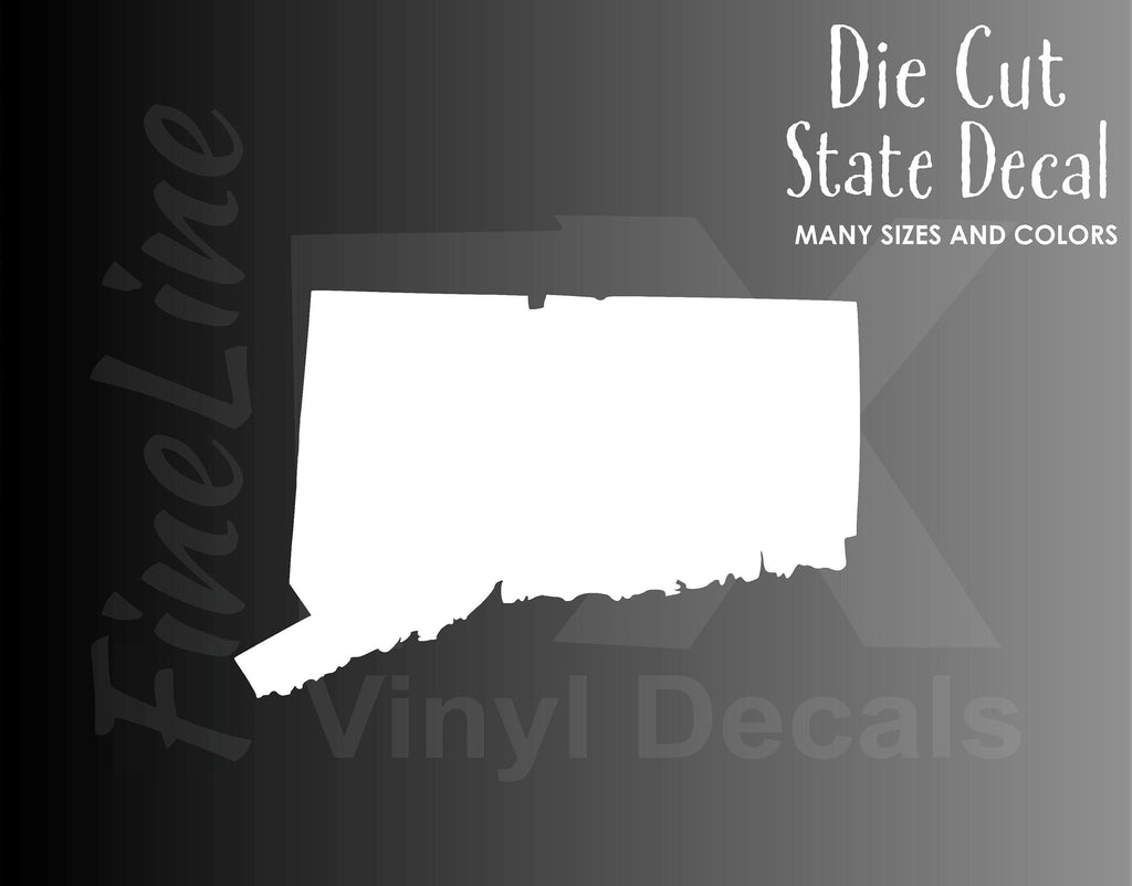 Connecticut State Shape Vinyl Decal Sticker