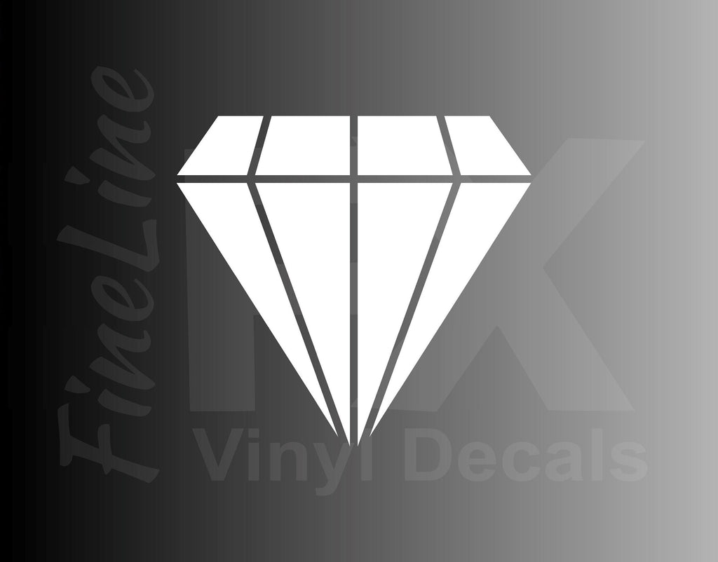 Diamond Gem Engagement Vinyl Decal Sticker 