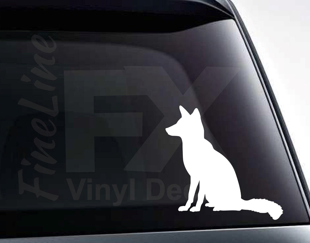 Fox Animal Silhouette Vinyl Decal Sticker 