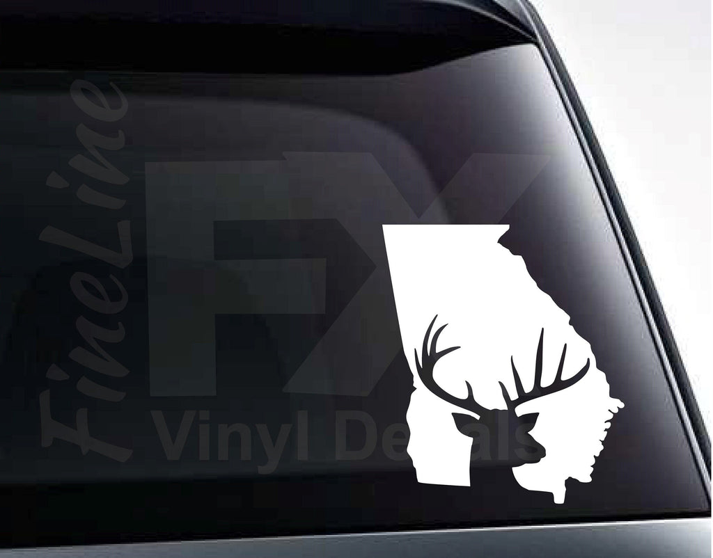 Georgia Deer Hunting Vinyl Decal Sticker 