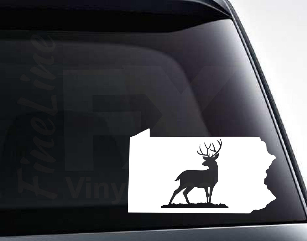Pennsylvania Deer Buck Hunting Vinyl Decal Sticker / Car Decal, Car Sticker