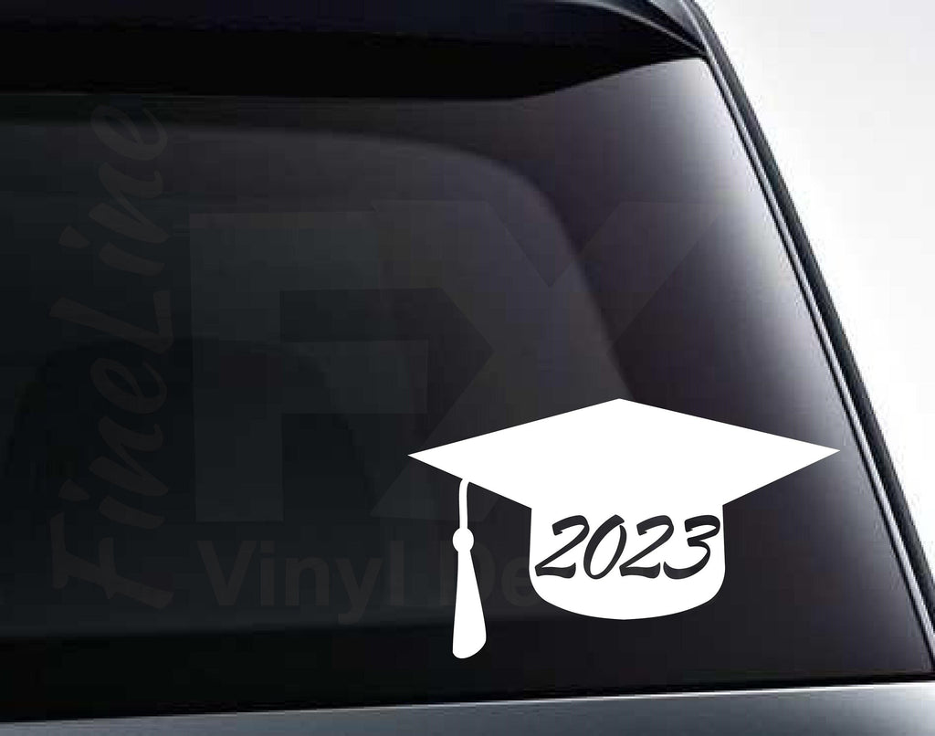 Class of 2023 Senior Graduation Cap Vinyl Decal Sticker / Decal For Cars, Laptops, Tumblers And More