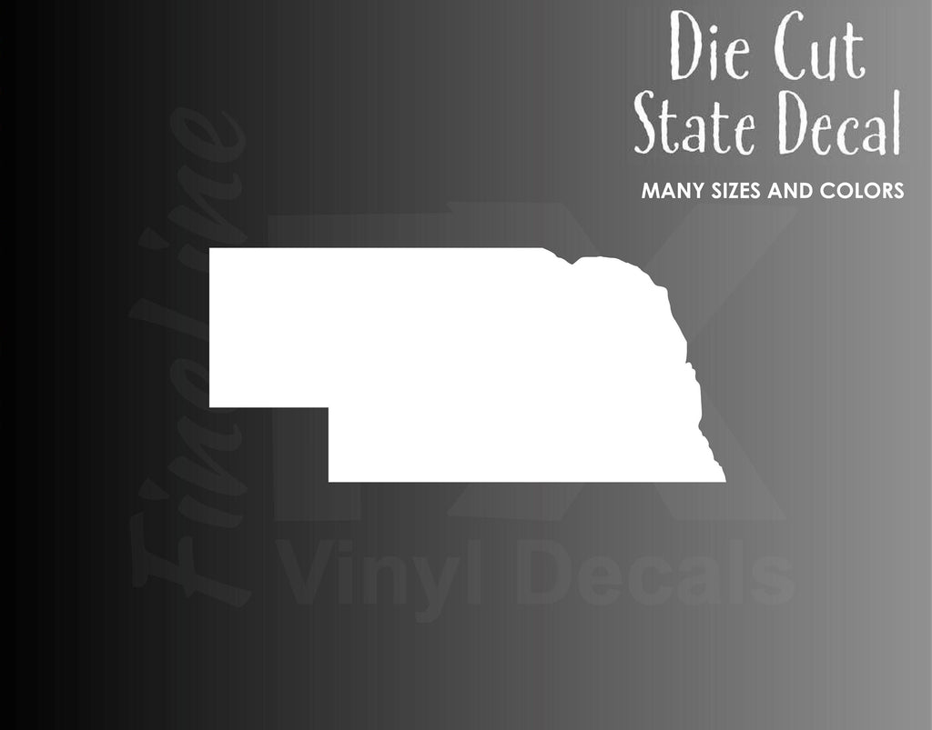 Nebraska State Shape Vinyl Decal Sticker
