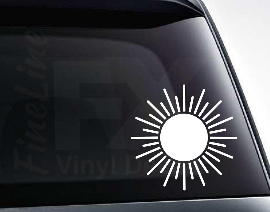Sun Shining Vinyl Decal Sticker / Decal for Cars, Laptops, Tumblers and More