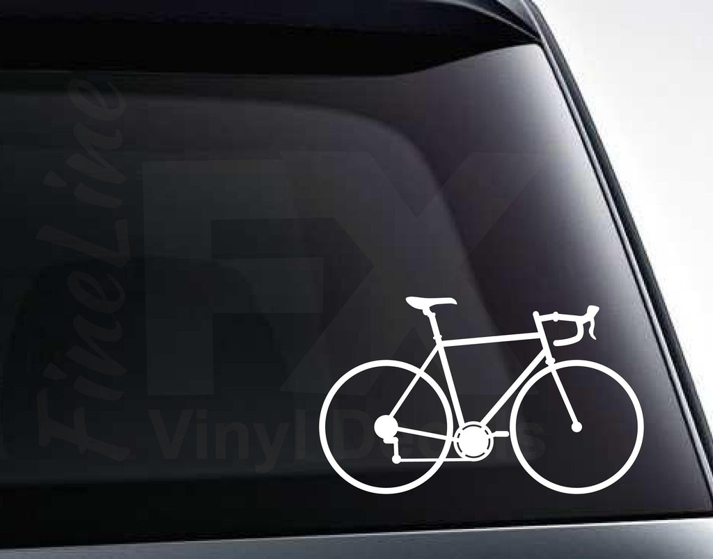 Cycling Bicycle Vinyl Decal Sticker / Decal for Cars, Laptops, Tumblers and More