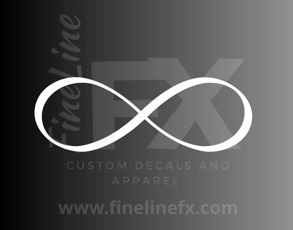 Infinity Symbol Forever Logo Vinyl Decal Sticker - FineLineFX