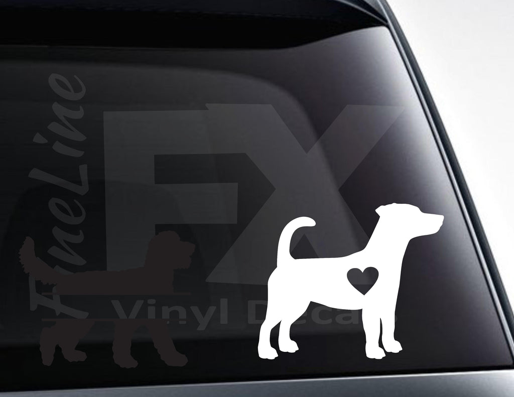 Jack Russell Terrier Dog Silhouette Vinyl Decal Sticker / Decal For Cars, Laptops, Tumblers And More