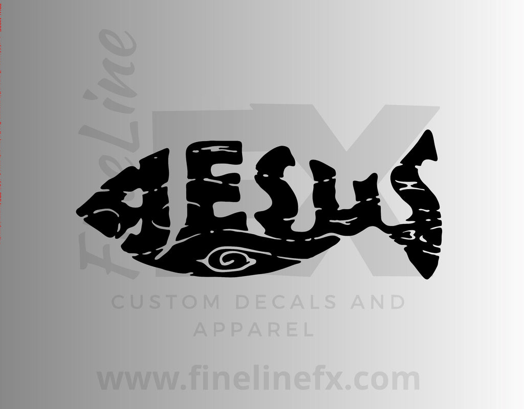 Jesus Fish Vinyl Decal Sticker - FineLineFX