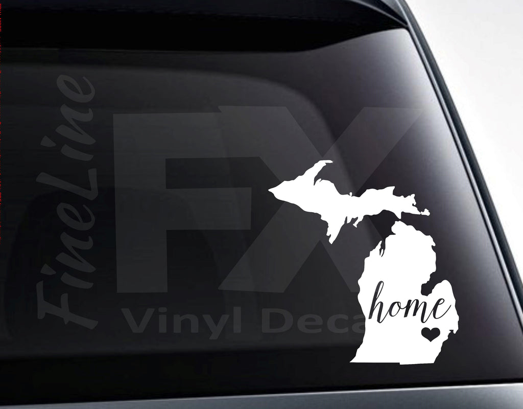 Michigan Home Car Decal Sticker