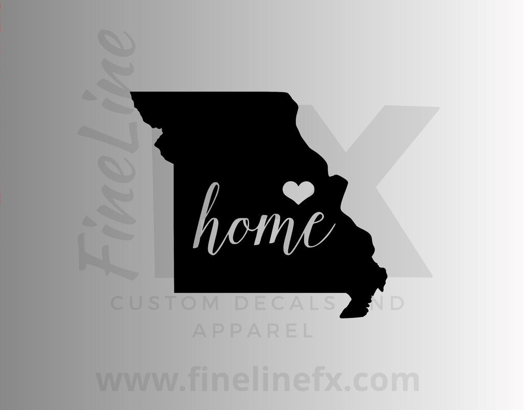 Missouri Home State Vinyl Decal Sticker - FineLineFX
