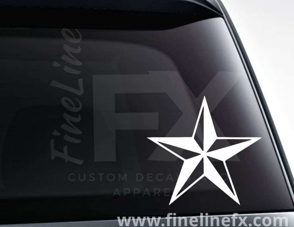 Nautical Star Vinyl Decal Sticker - FineLineFX