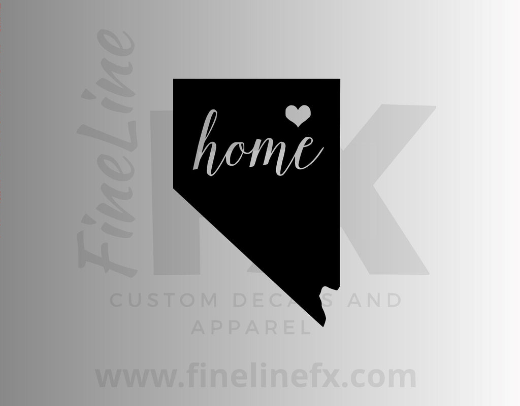 Nevada Home State Vinyl Decal Sticker - FineLineFX