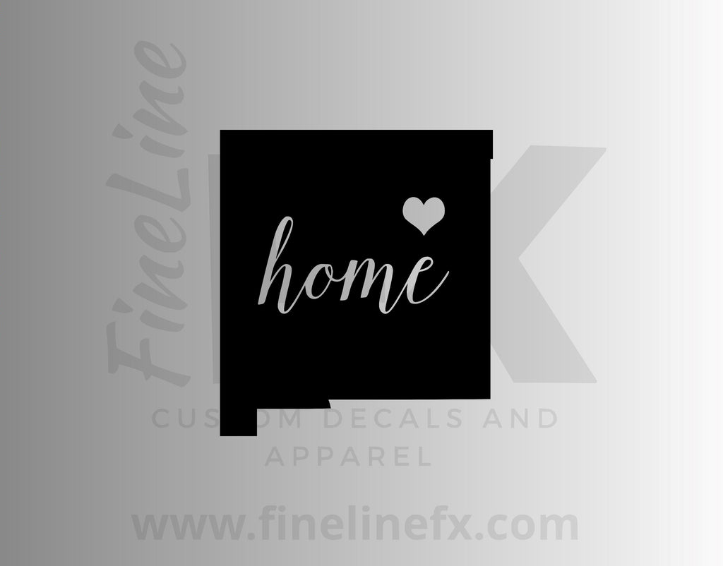 New Mexico Home State Vinyl Decal Sticker - FineLineFX