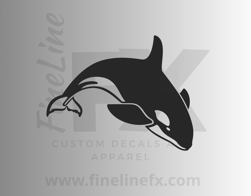 Orca Whale Killer Whale Vinyl Decal Sticker - FineLineFX