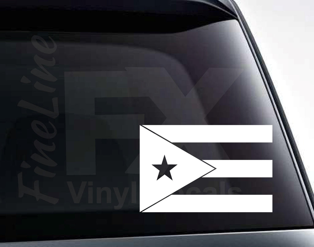 Puerto Rico Flag Vinyl Decal Sticker - FineLineFX
