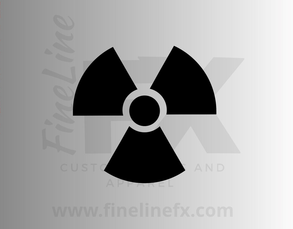 Radioactive Symbol Vinyl Decal Sticker - FineLineFX