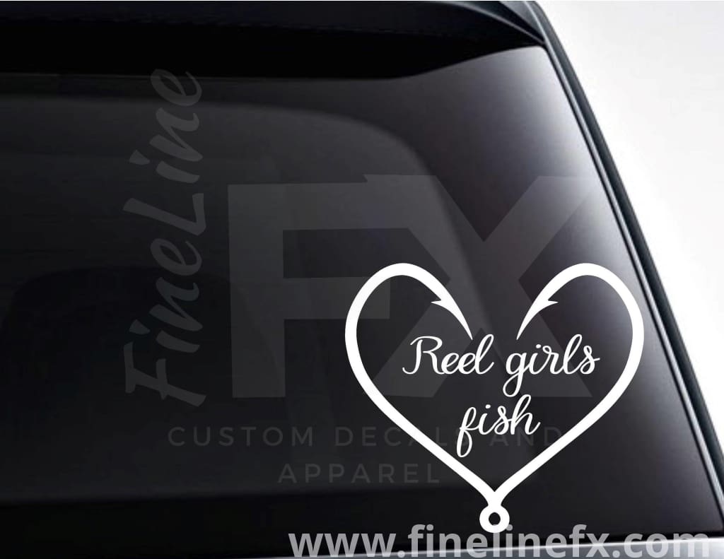 Reel Girls Fish Vinyl Decal Sticker - FineLineFX