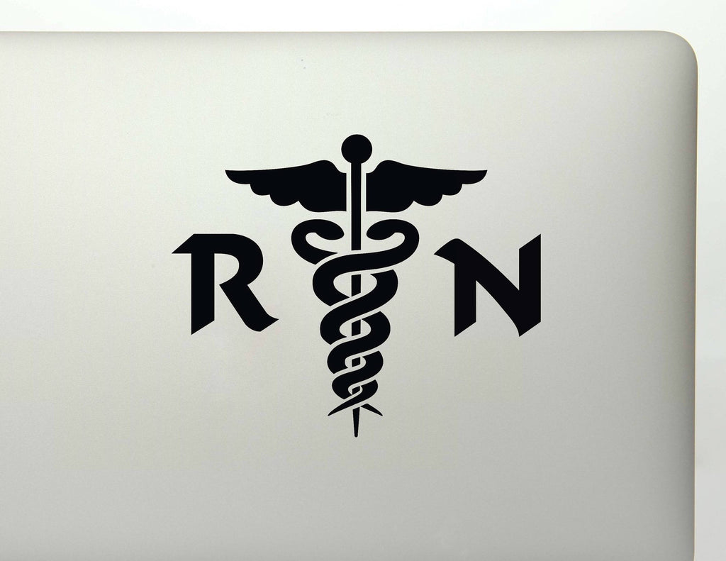 RN Nurse Medical Symbol Vinyl Decal Sticker - FineLineFX