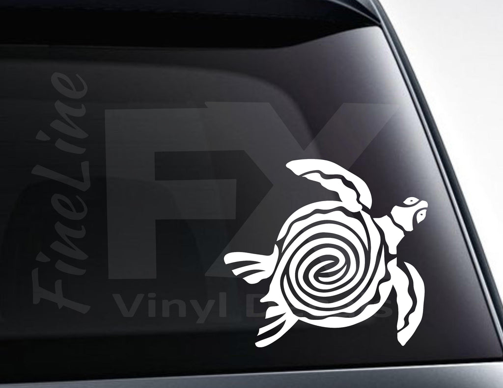 Sea Turtle Vinyl Decal Sticker - FineLineFX