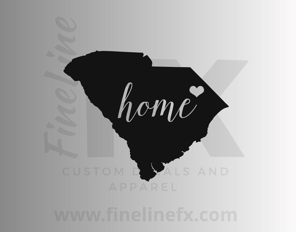 South Carolina Home State Vinyl Decal Sticker - FineLineFX