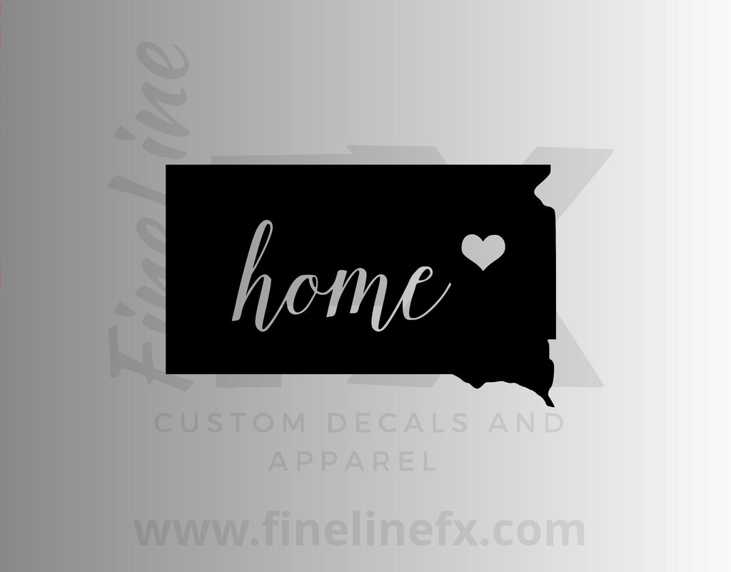 South Dakota Home State Vinyl Decal Sticker - FineLineFX