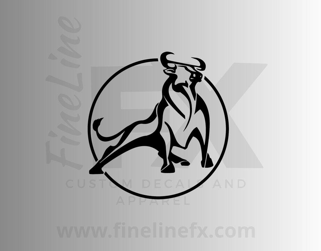 Taurus Bull Zodiac Astrology Sign Vinyl Decal Sticker - FineLineFX