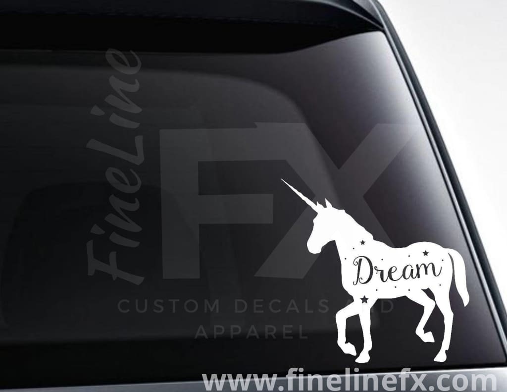 Unicorn Dream Vinyl Decal Sticker - FineLineFX