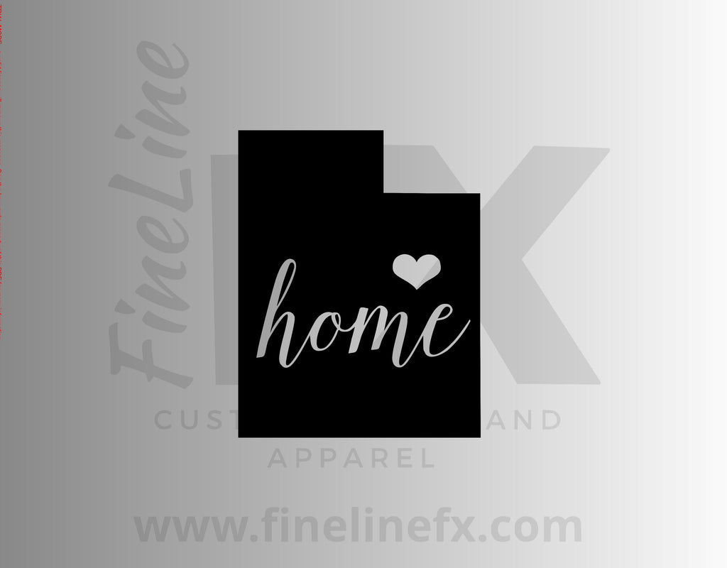 Utah Home State Vinyl Decal Sticker - FineLineFX