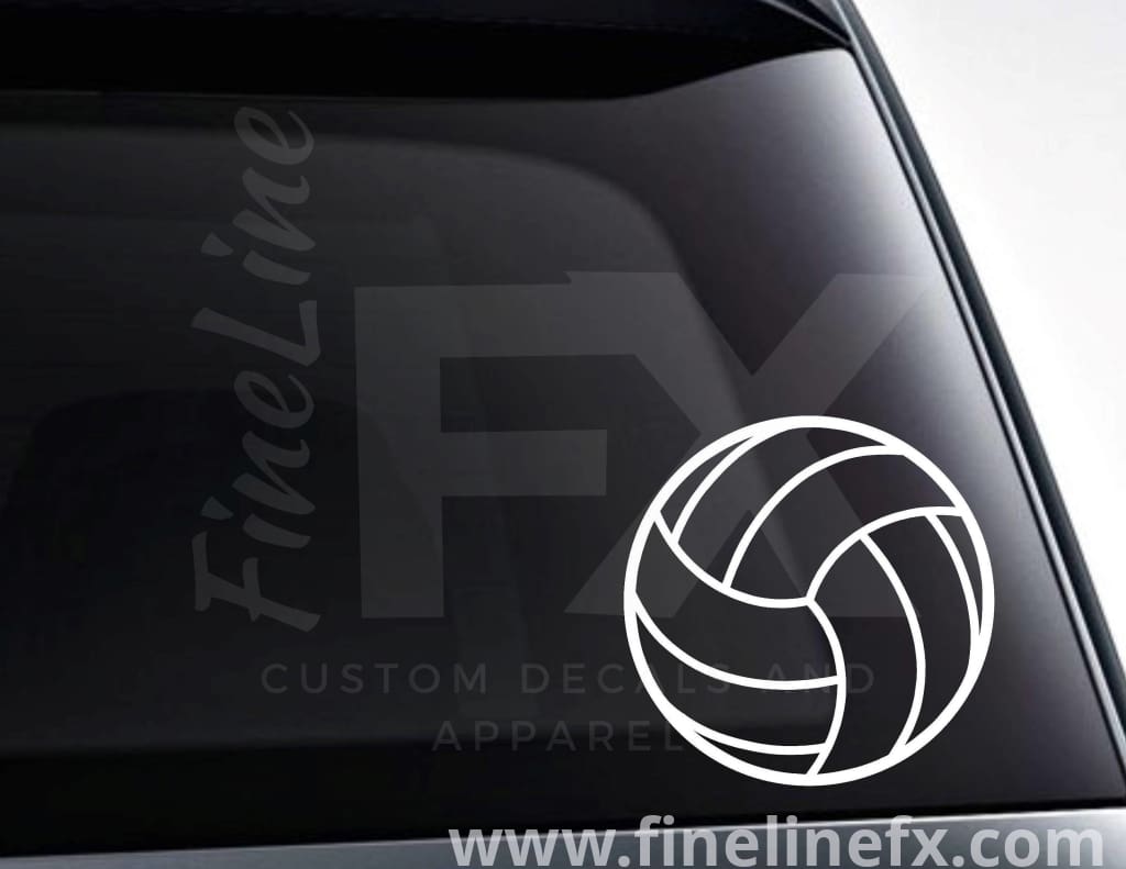 Volleyball Vinyl Decal Sticker - FineLineFX