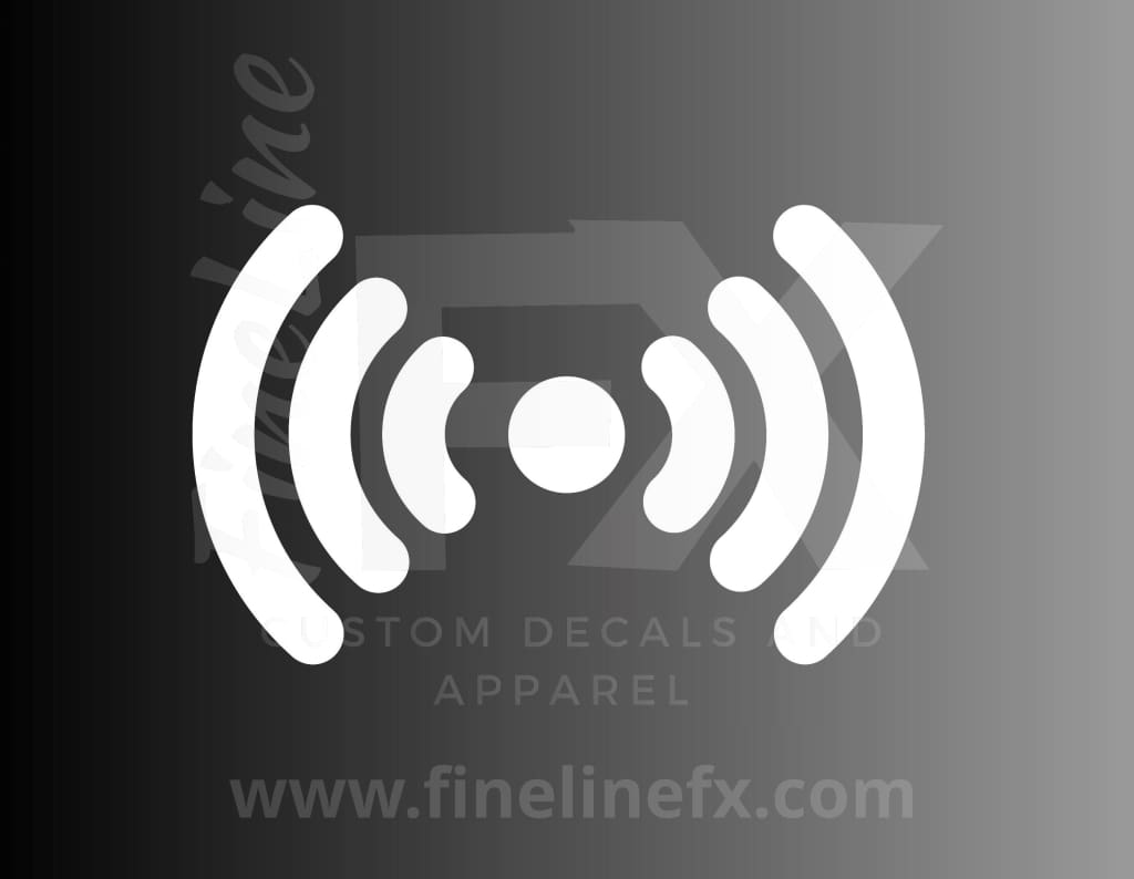 Wireless Wifi Signal Vinyl Decal Sticker - FineLineFX