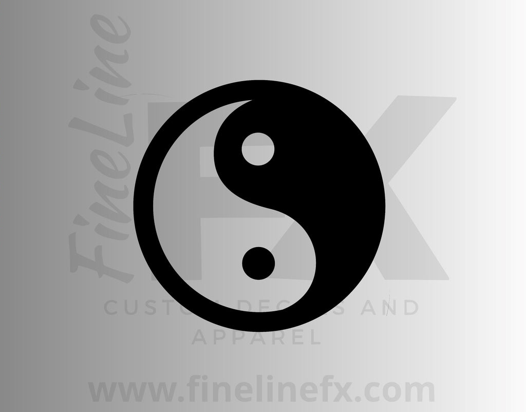 Yin Yang Vinyl Decal Sticker - FineLineFX